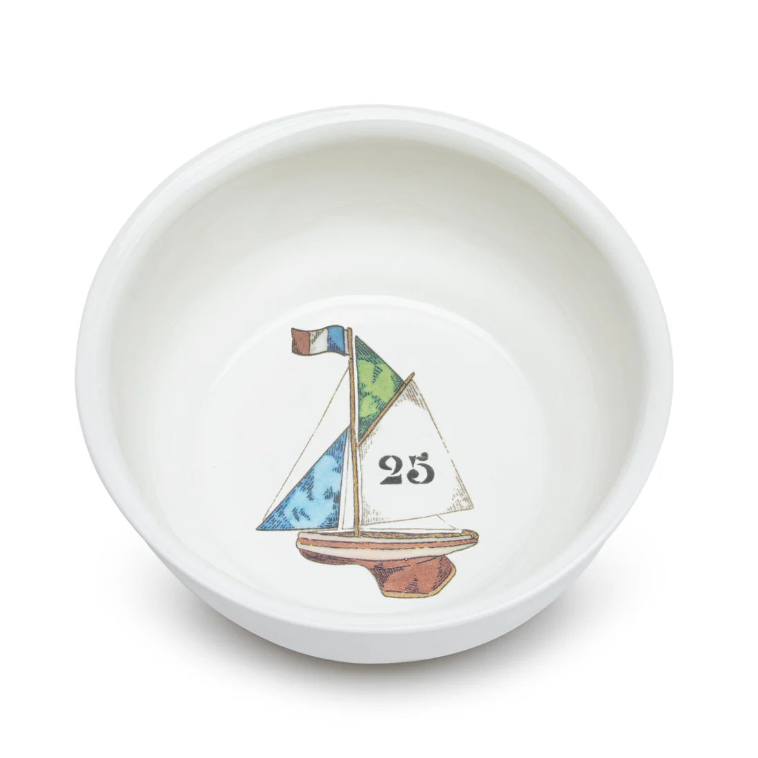 Bring a breeze of coastal charm into your home with the Sail Boat Bowl by Marin Montagut. This versatile bowl is perfect for holding small treasures, rings, snacks, or your favorite sweet treats. Front View