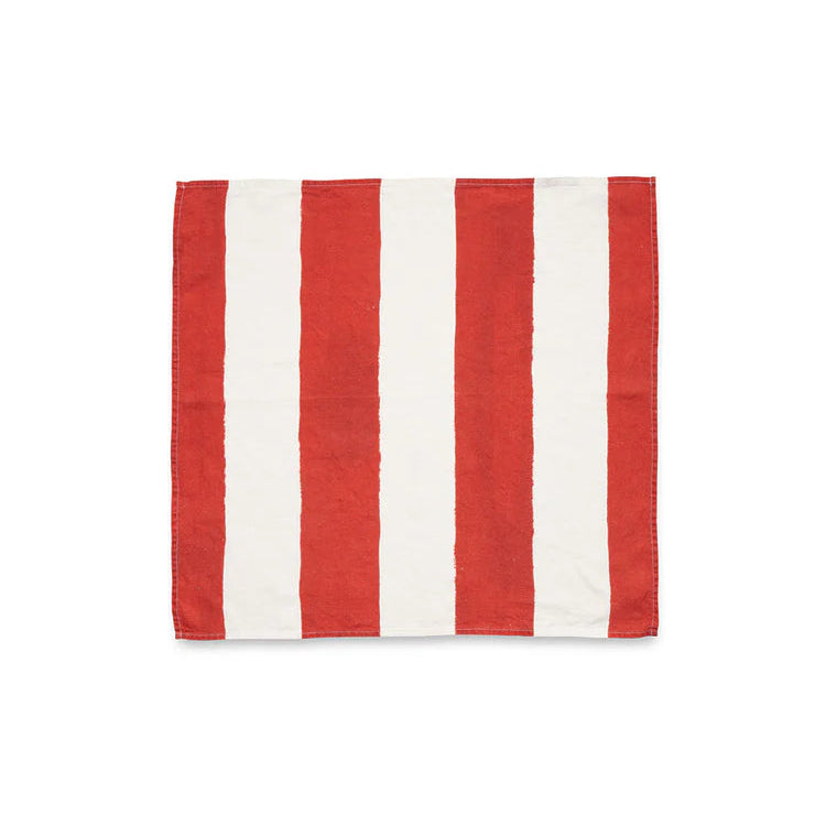 Napkin Stripe Red/White