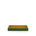 Tray Gold Leaf Ivy Rectangular Lacquered Tray - 16"x9"