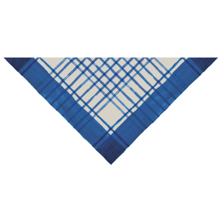 Bandana Painted Table Silk Cobalt