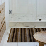 Shag Mat Even Stripe 24"x36" - Mocha
