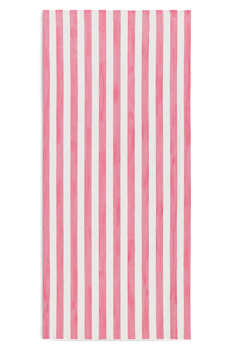 Tablecloth Stripe Linen White & Pink