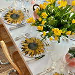 Placemat S&B x JD Sunflower cork-backed round