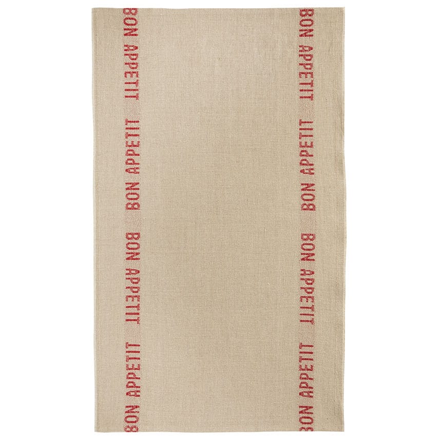 Tea Towel Bon Appetit - Red
