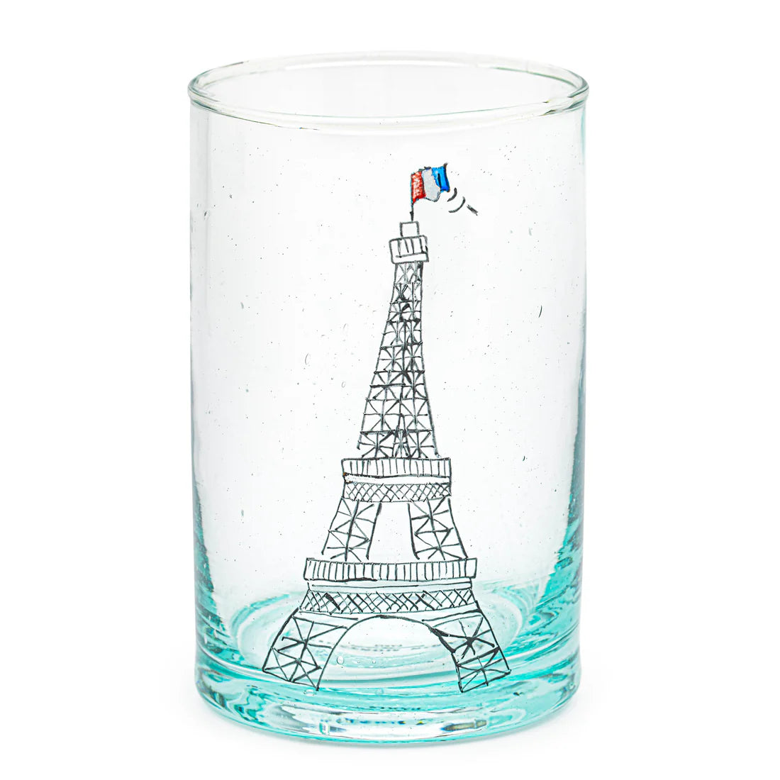 Glass Hand Painted - Eiffel Tower