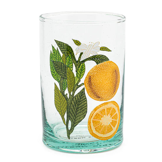 Glass Hand Painted - Orange