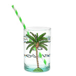 Hand Painted Glasses - Luxembourg Palm