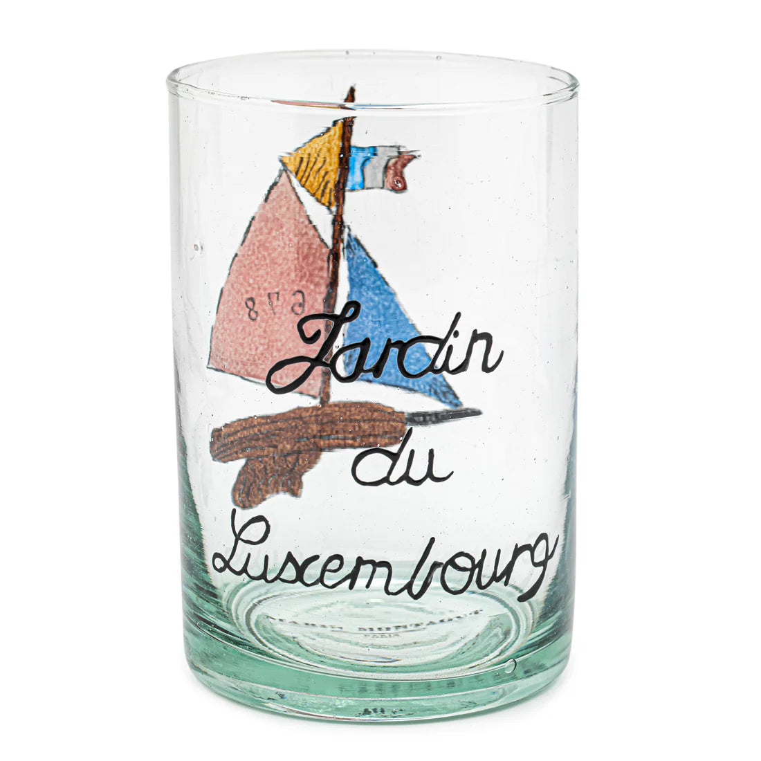 Glass Hand Painted - Sailboat
