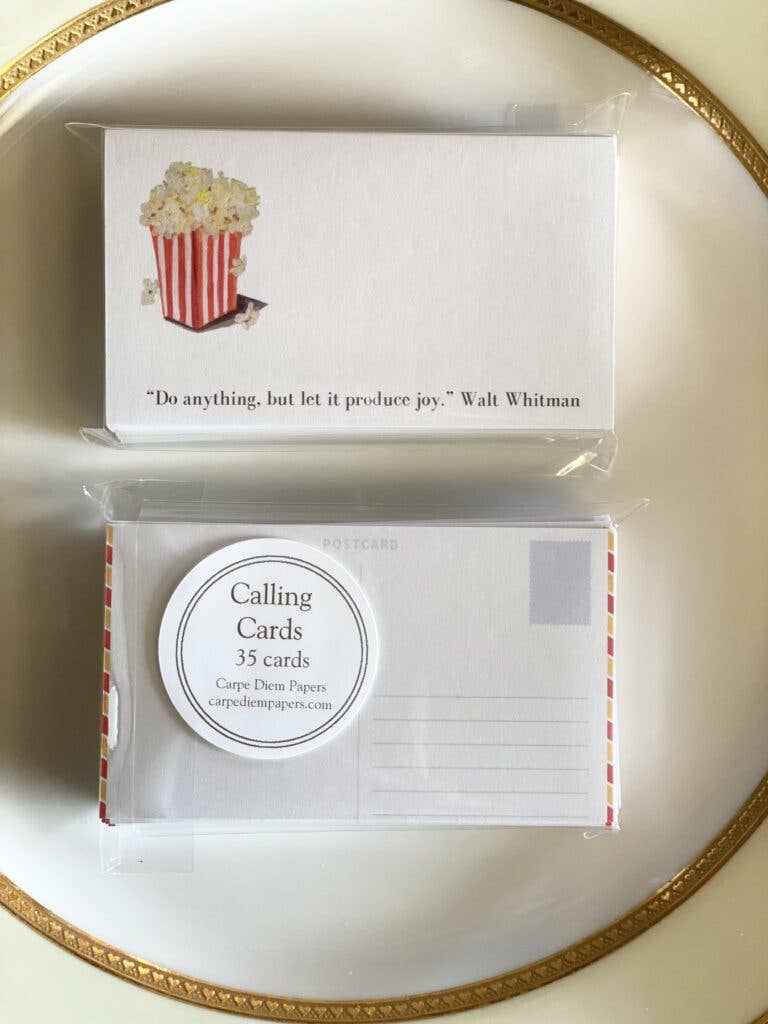 Popcorn Calling Cards