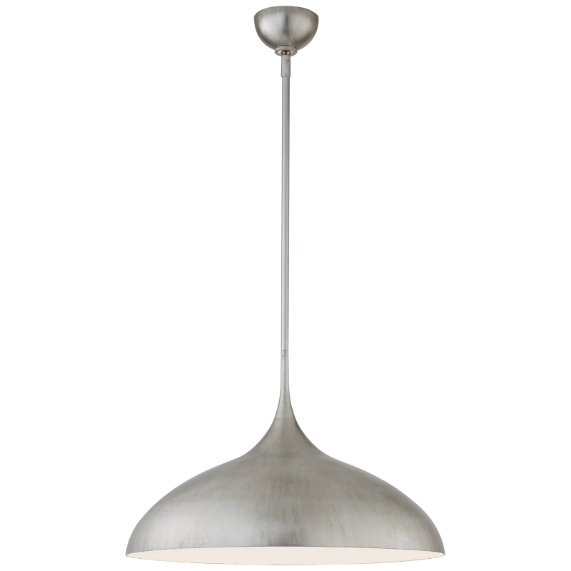 Agnes Pendant: Burnished Silver Leaf