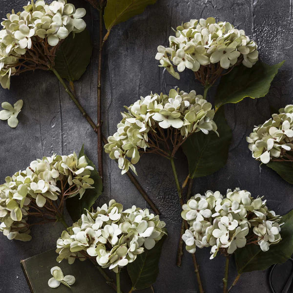Flowers Artificial Hydrangea Soft Green