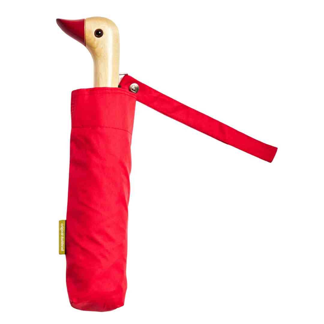 Umbrella Red Compact Eco-Friendly Original Duckhead