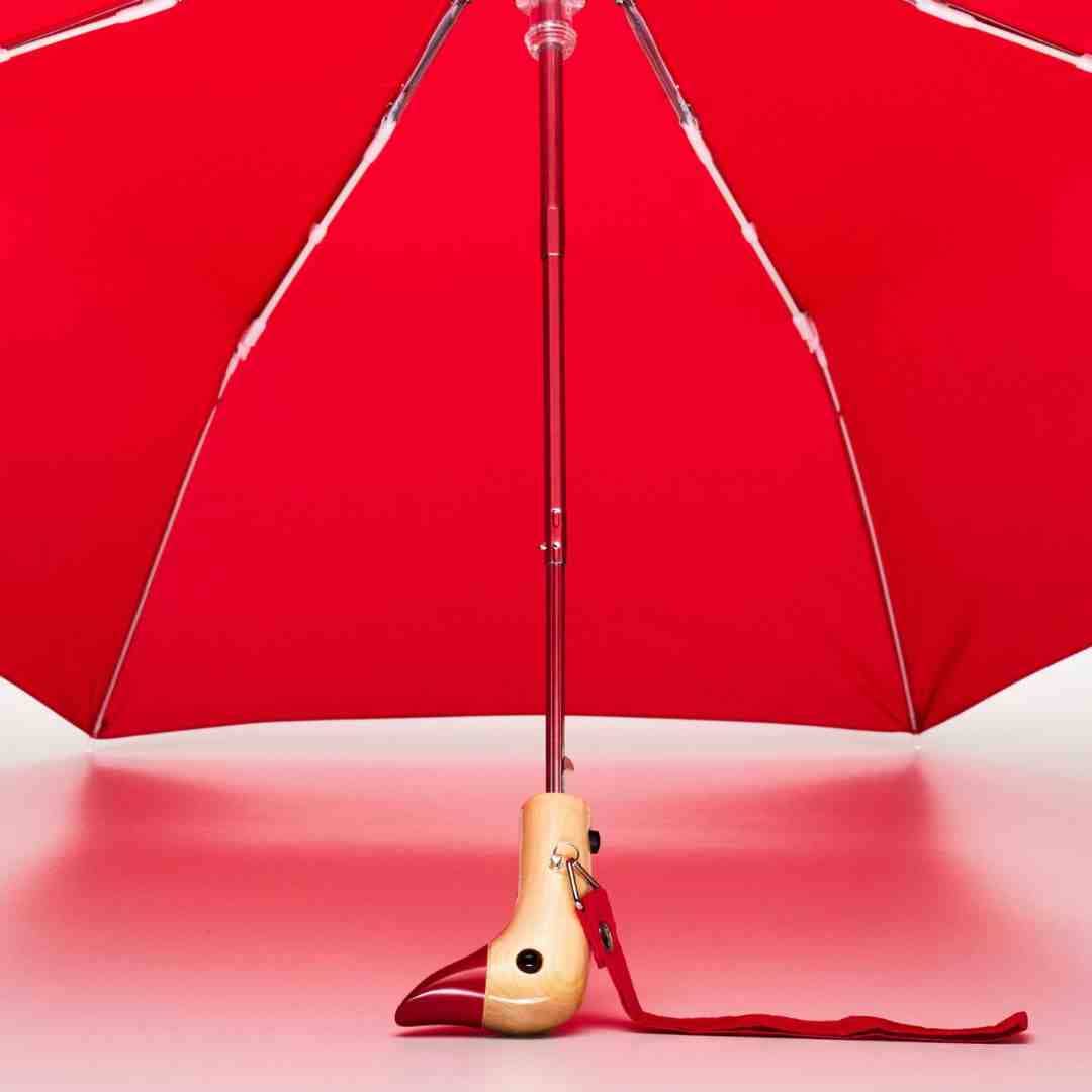 Umbrella Red Compact Eco-Friendly Original Duckhead