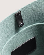 Hana Merino Wool Boat Bag - Spruce Black