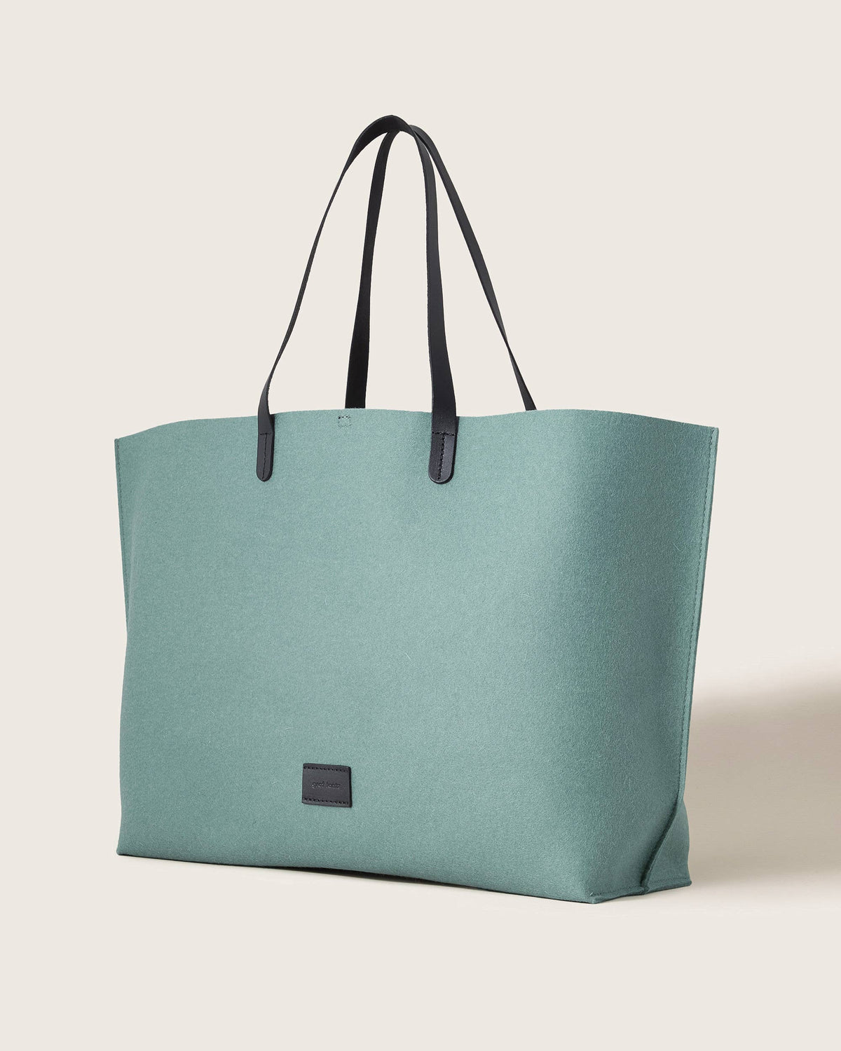 Hana Merino Wool Boat Bag - Spruce Black