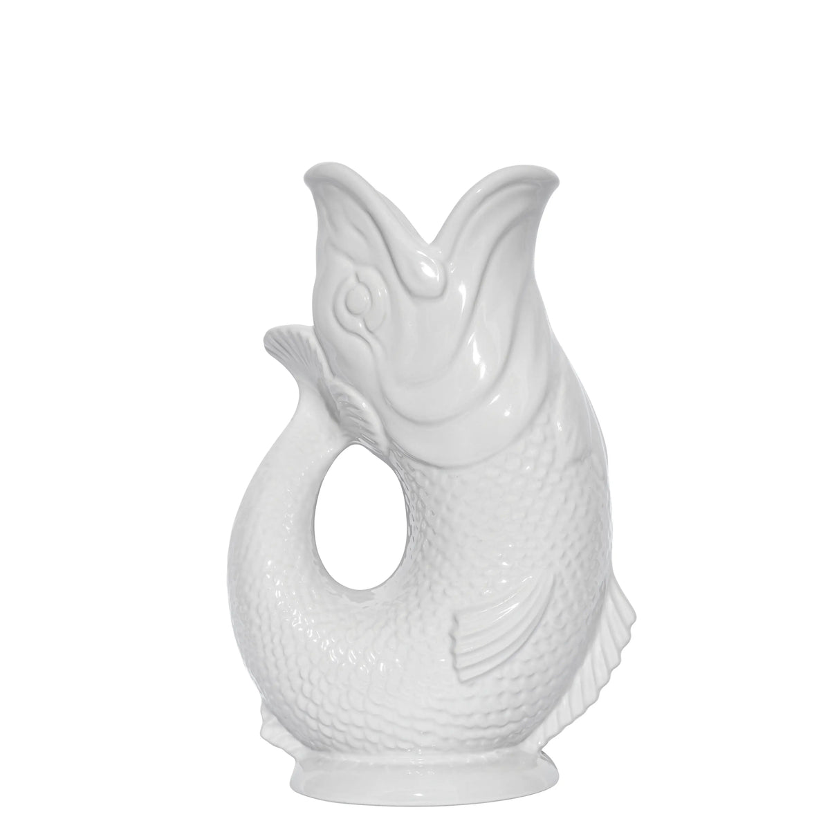 White Gluggle Jug