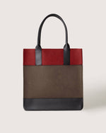 Jaunt Merino Wool Tote - Tobacco / Cherry Black