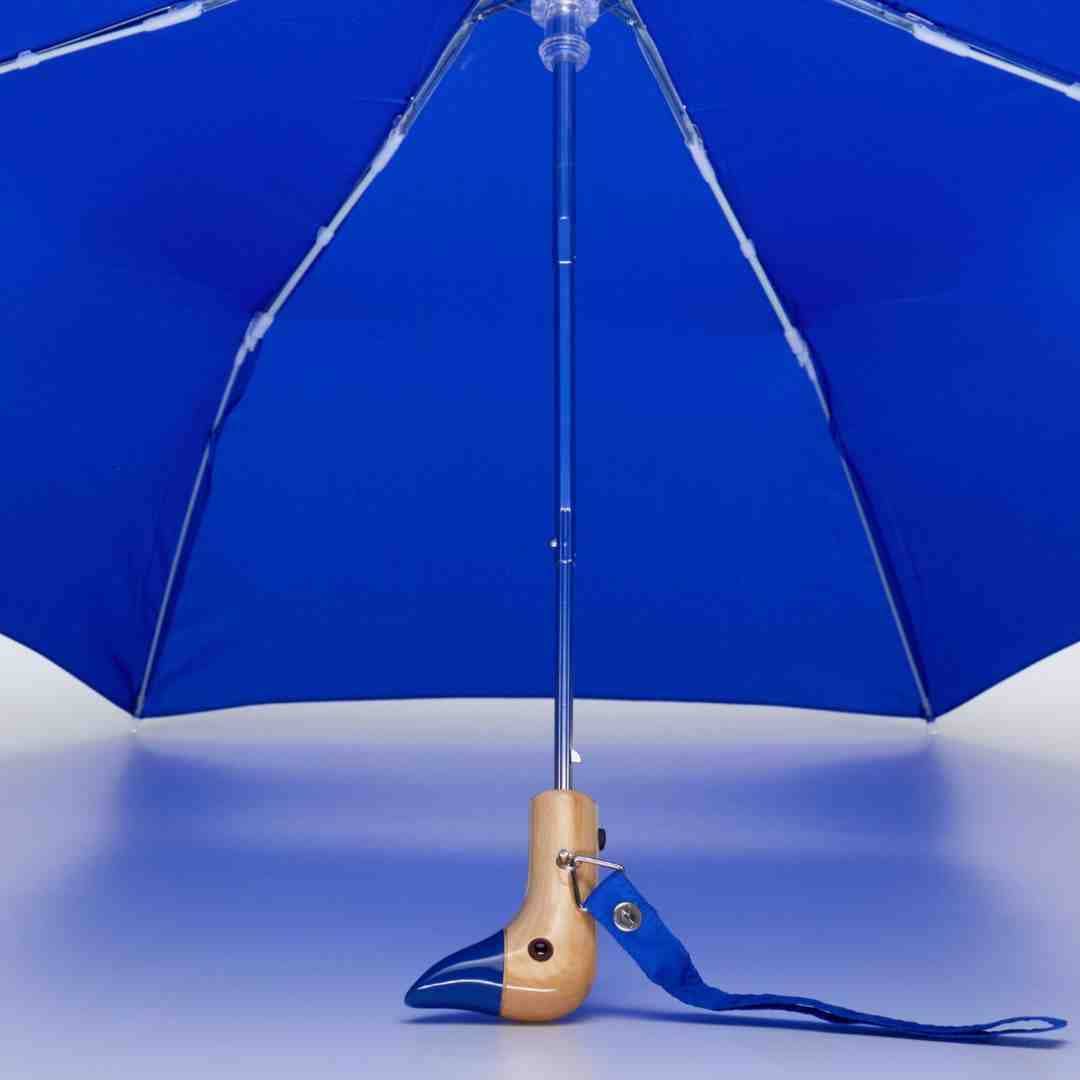 Umbrella Royal Blue Compact Eco-Friendly Wind Resistant