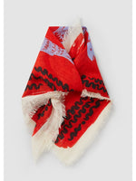 Bandana Market Fish Linen Poppy