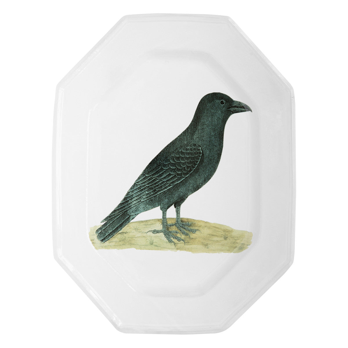 Platter Octagonal Crow
