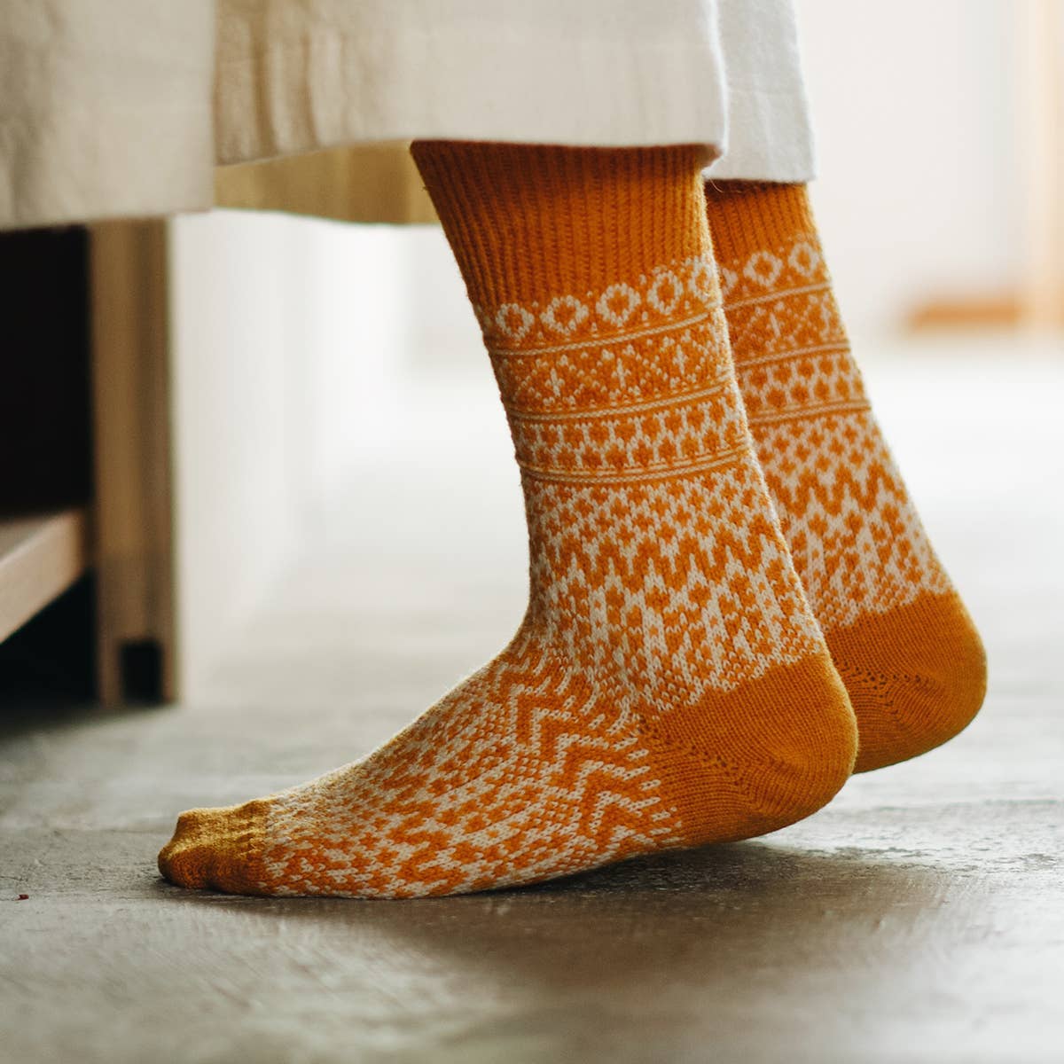 Socks Wool Jacquard