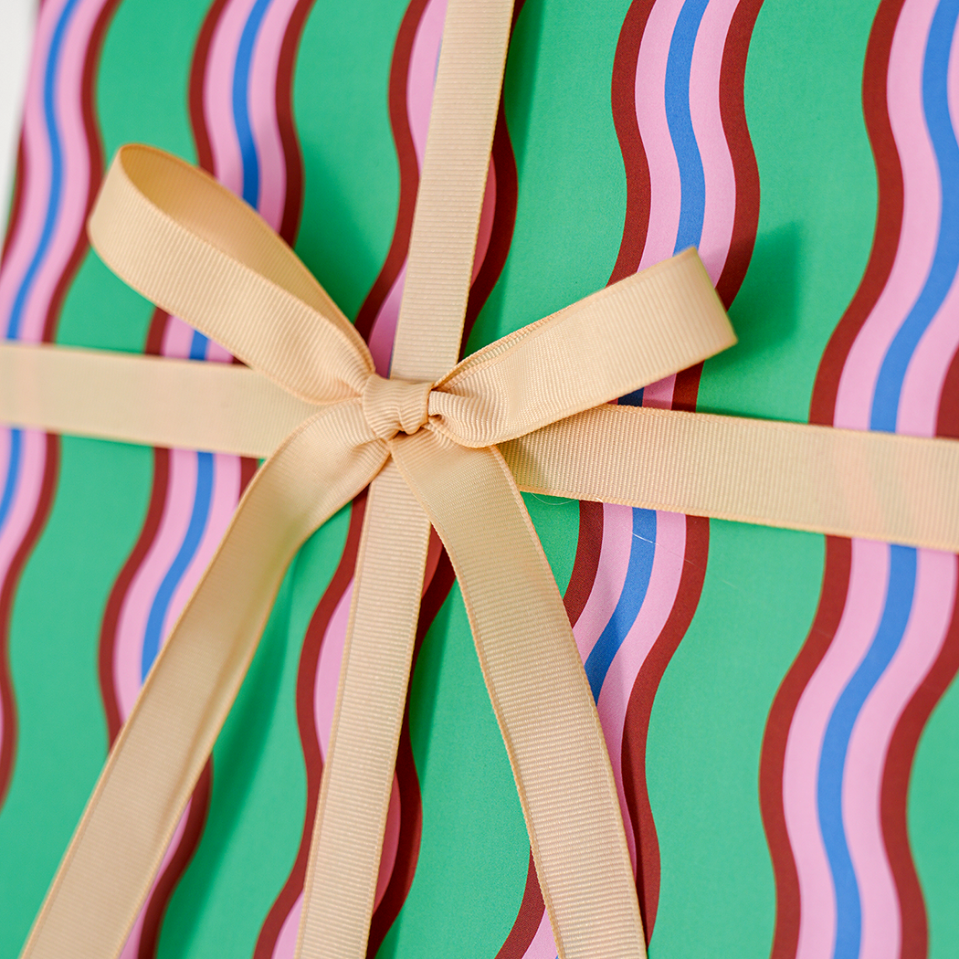 Wrapping Paper Roll/3 sheets - Scallion