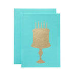 Card Blue Birthday Cake
