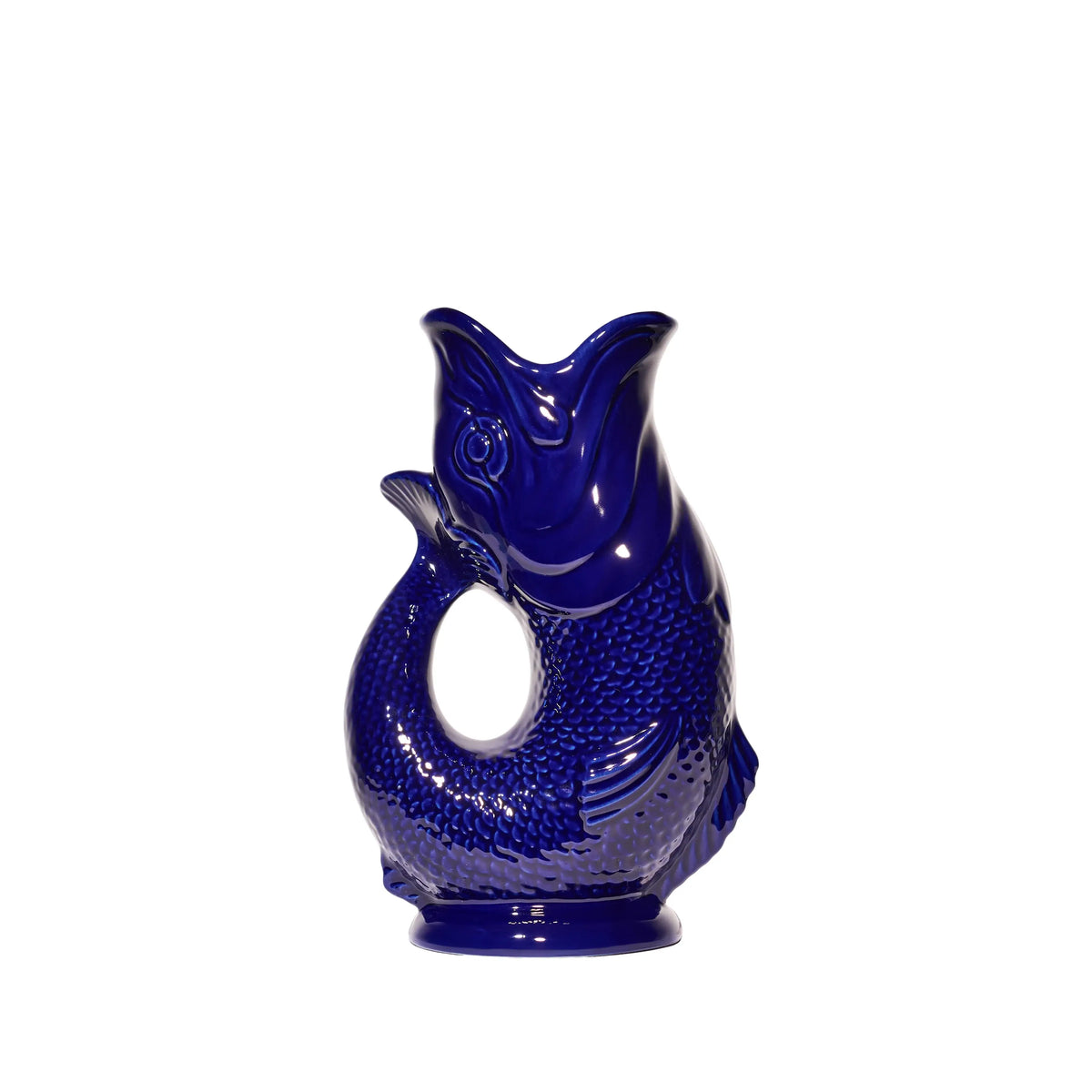 Cobalt Blue Gluggle Jug