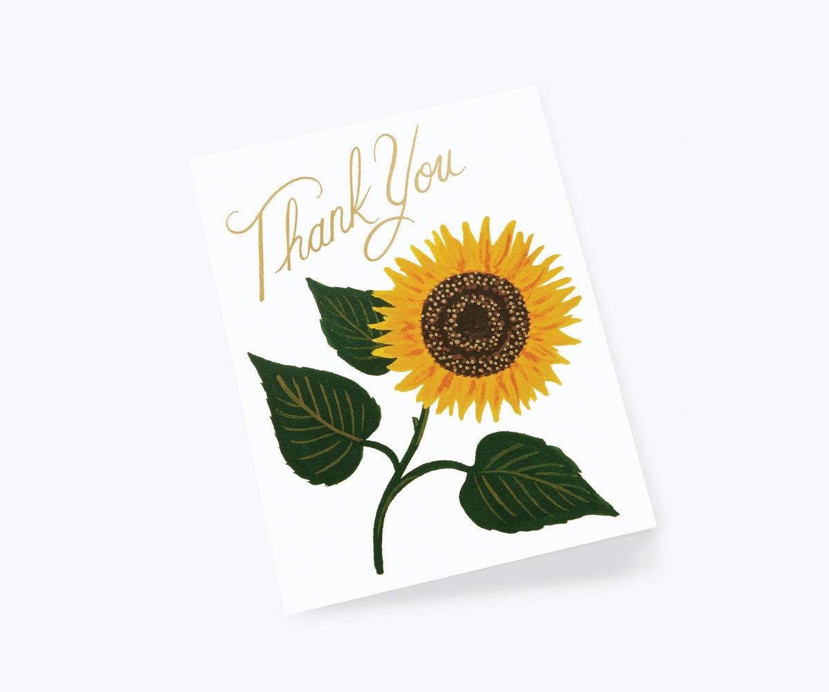 Card Sunflower Thank You