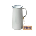 Falcon Enamel 3 Pint Jug with classic design and durable construction, perfect for serving large quantities of drinks. Oyster Grey