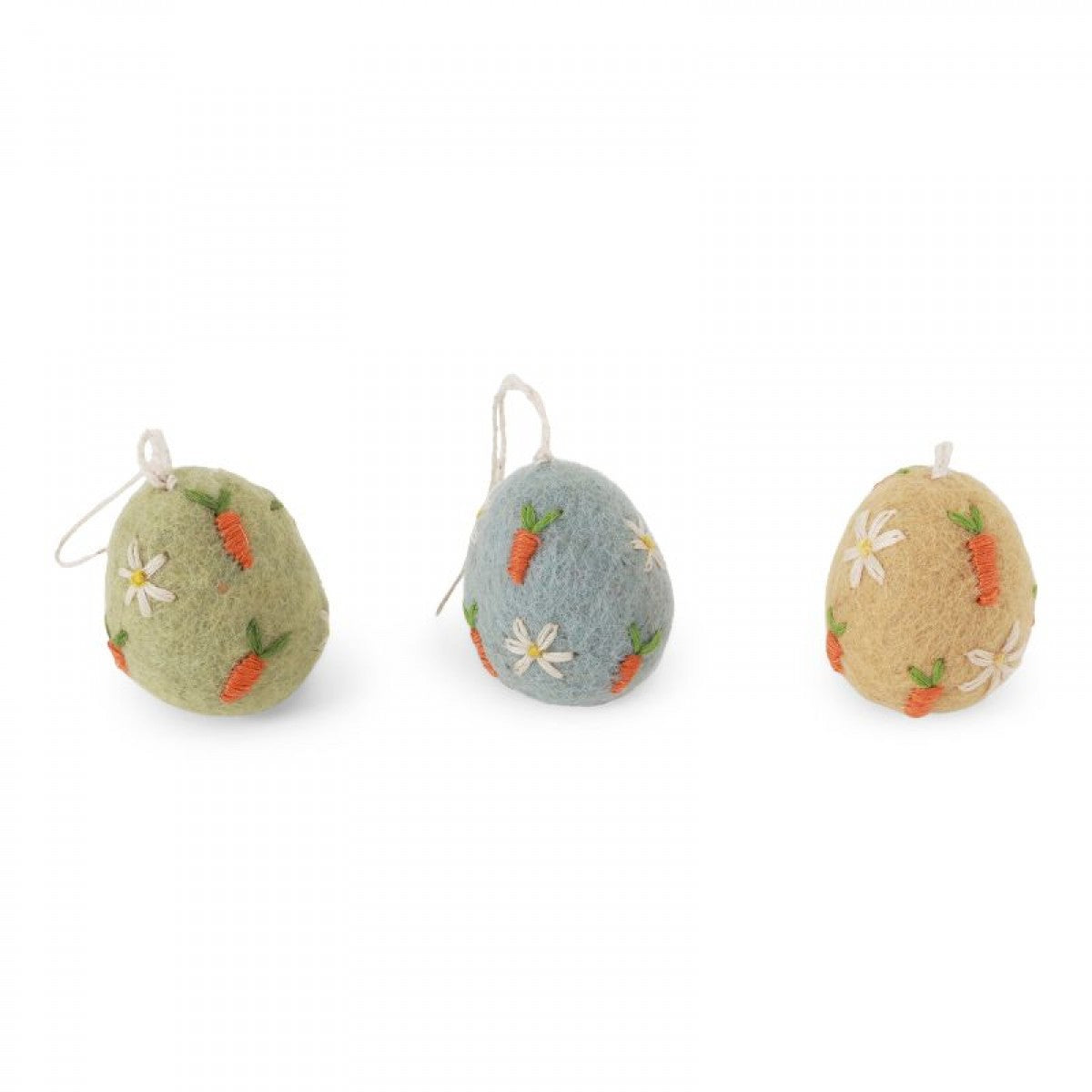 Easter Egg w/Carrots - set of 3