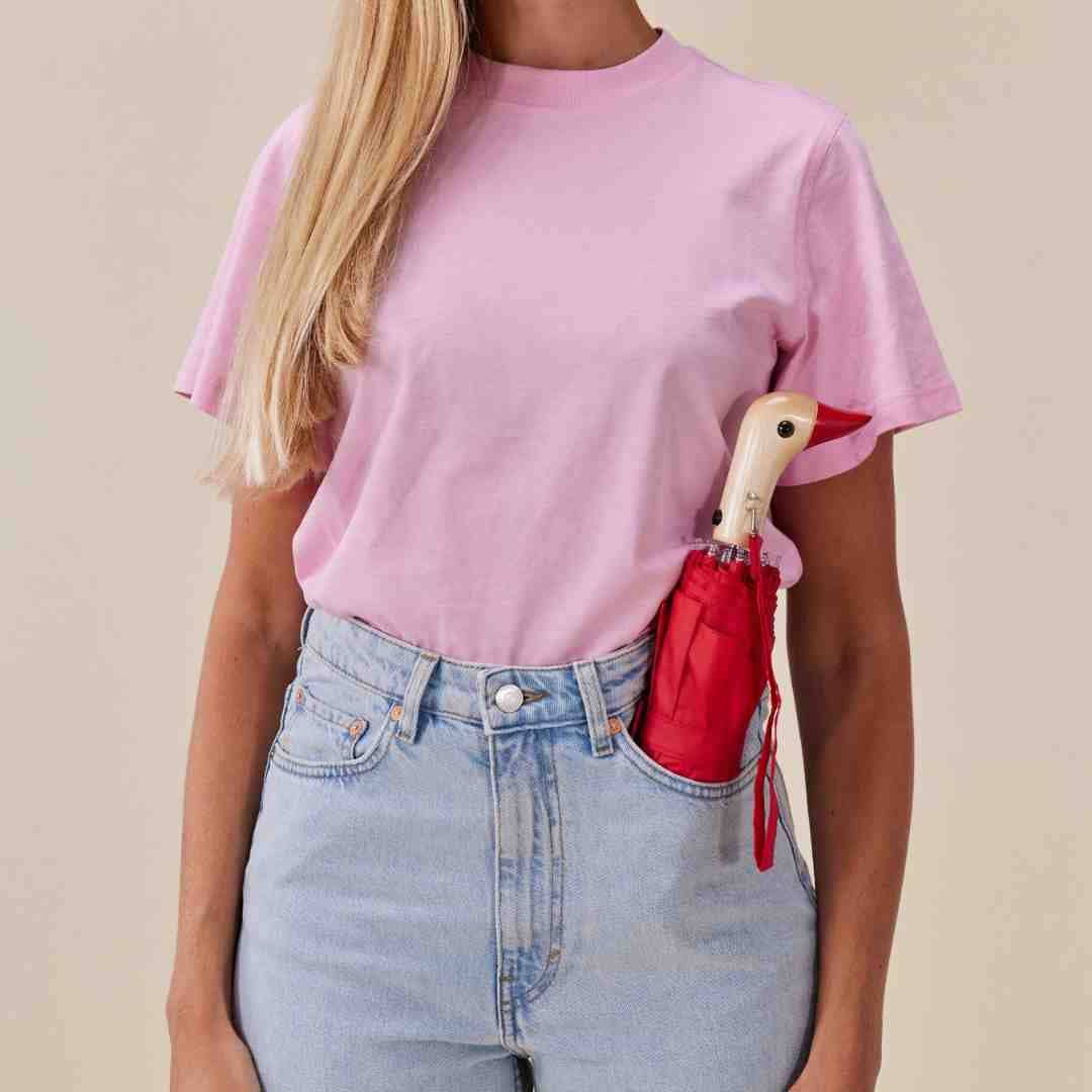 Umbrella Red Compact Eco-Friendly Original Duckhead