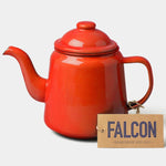 Falcon Enamel Teapot with durable enamel coating, perfect for brewing and serving tea with a classic design.