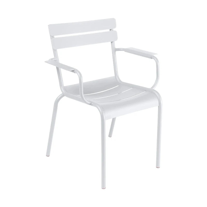 Luxembourg Arm Chair: White