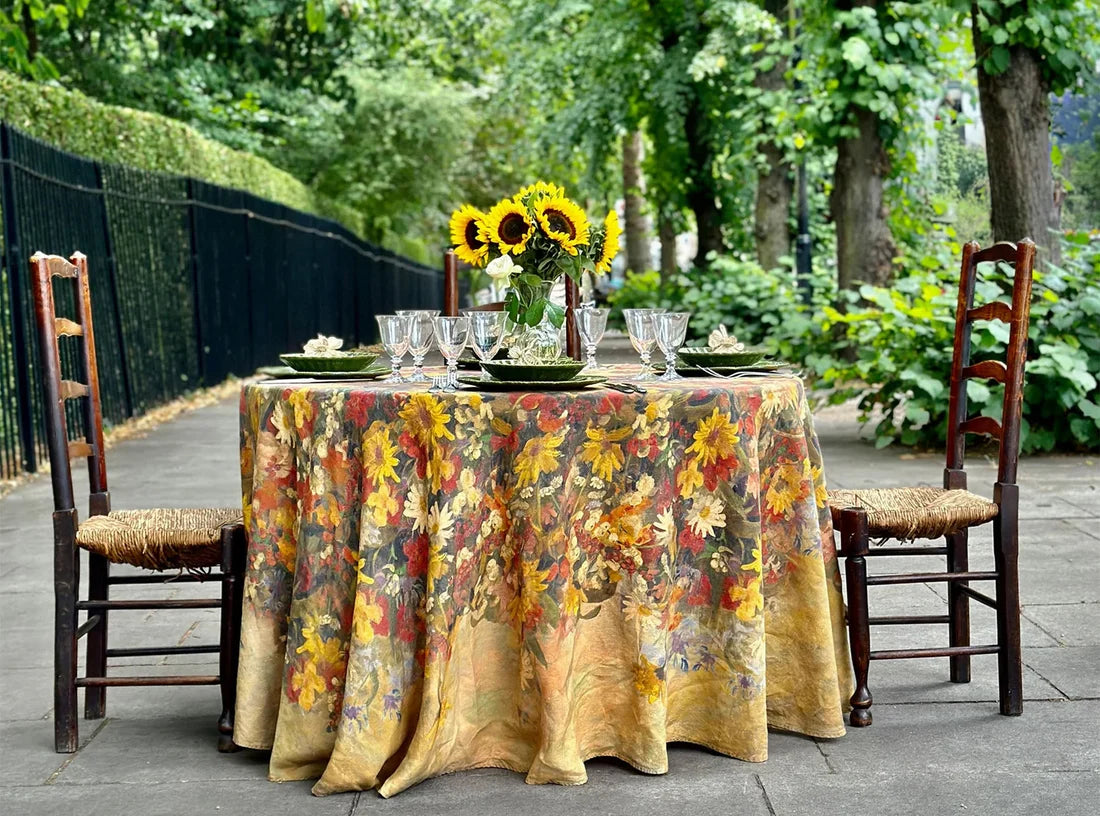 Tablecloth Fleurs des Pres Round 280 cm