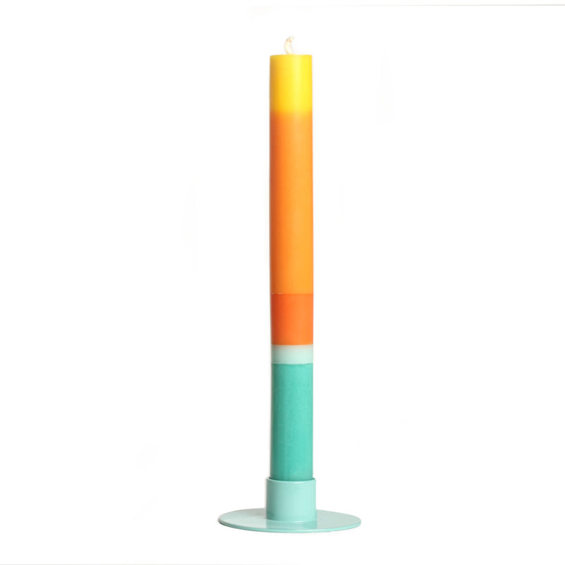Greeting Candle: For Every Occasion. Blue to orange ombre