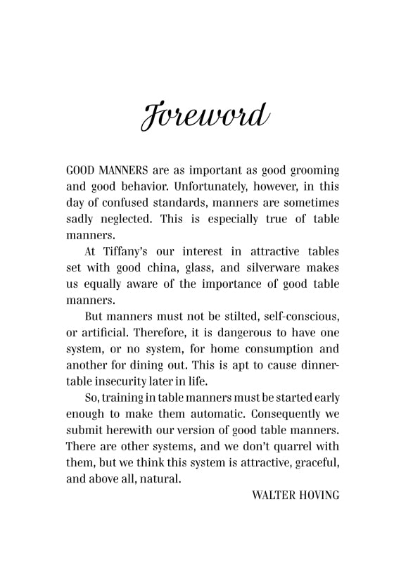 Book Tiffany's Table Manners for Teenagers