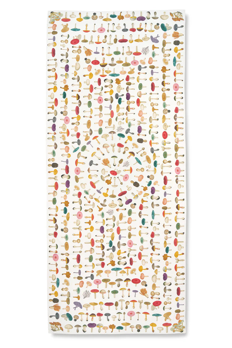 Tablecloth S&B x JD White 'Fungi' Mushroom Linen