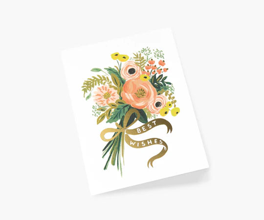 Card Best Wishes Bouquet