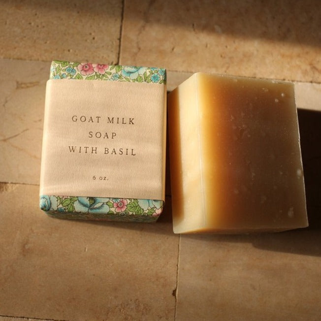 Goat Milk with Basil Soap