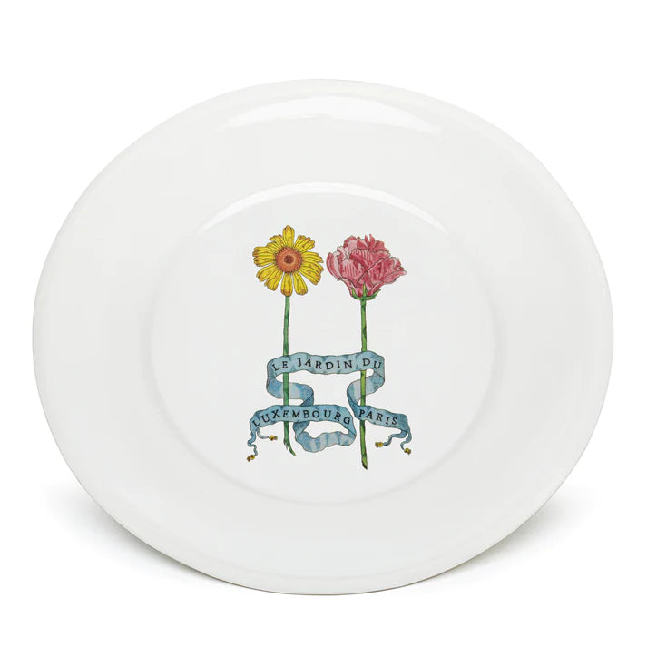 Large Decorative Plate: Flowers of Luxembourg