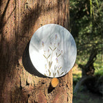 Placemat Herbarium round, cork-backed - Lavender