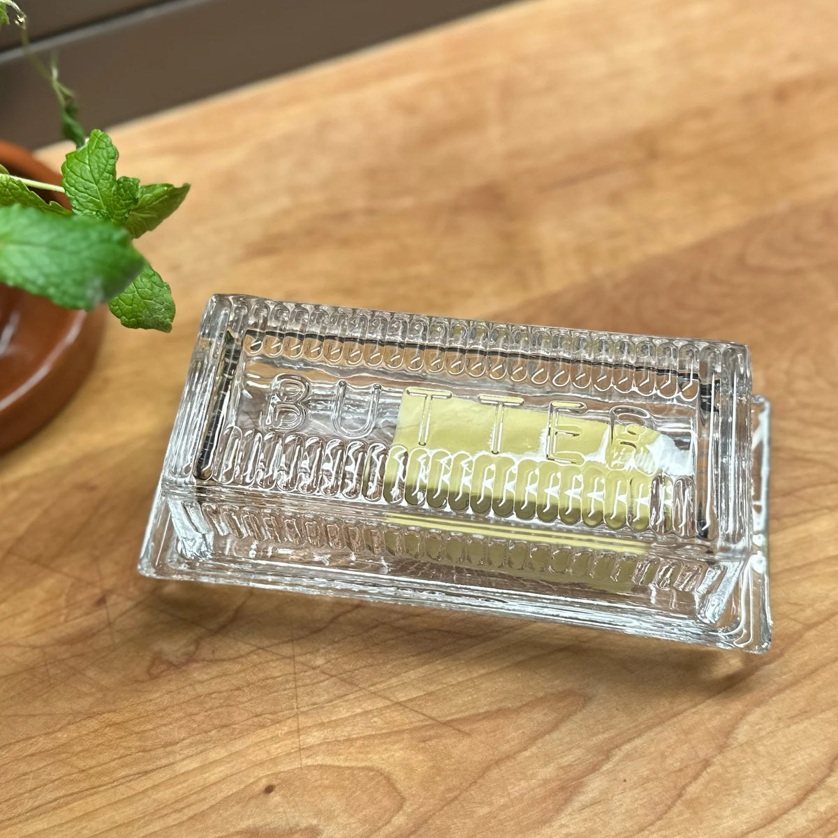 Butter Dish Glass