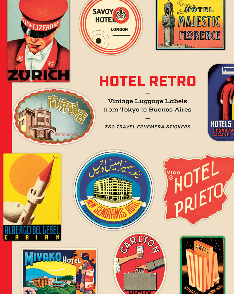 Sticker Book Vintage Luggage Labels