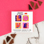 Chocolate Love x 4 squares giftbox