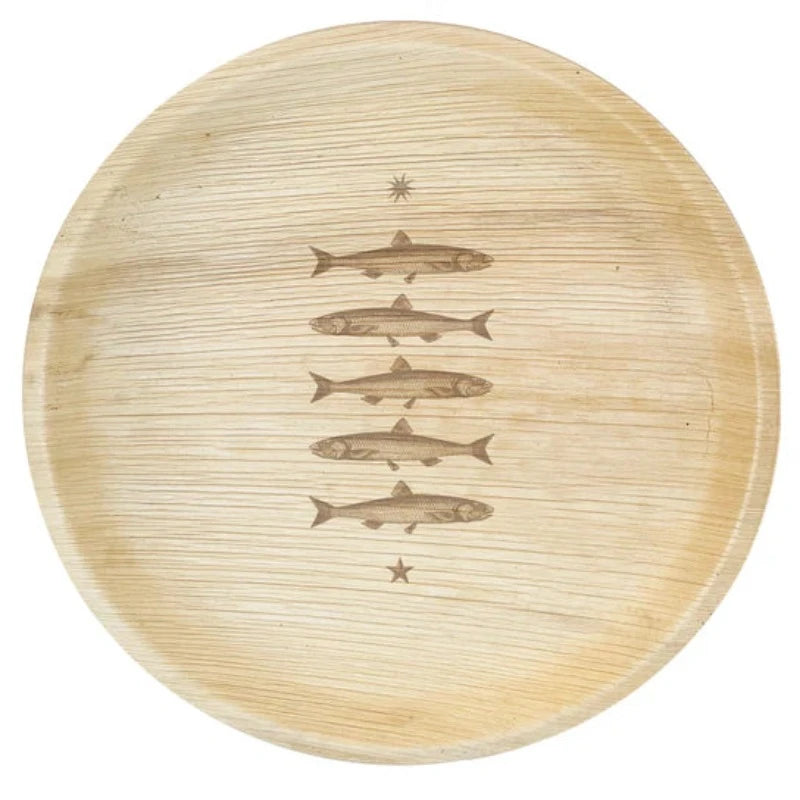 Compostable Plates: Stacked Fish