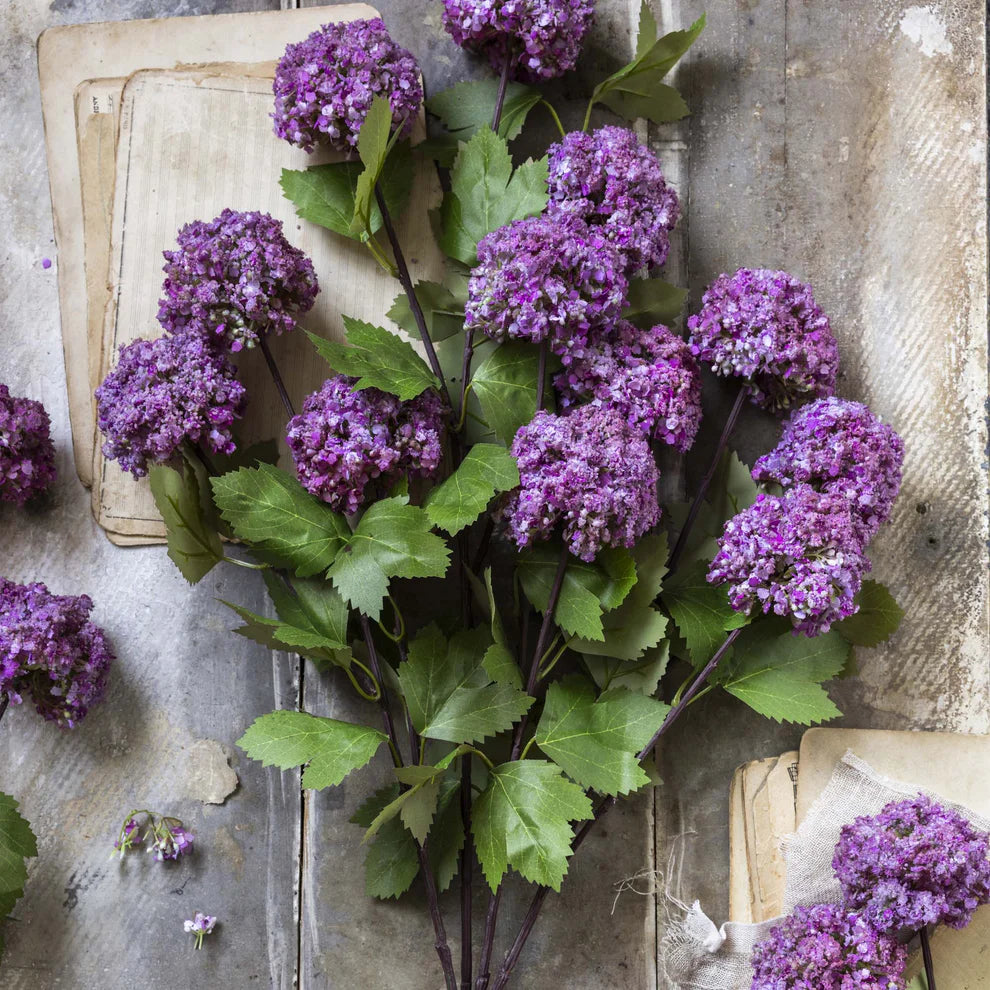 Artificial Guelder Rose Mauve