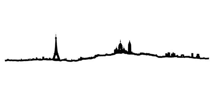 City Silhouette Paris 19.5"
