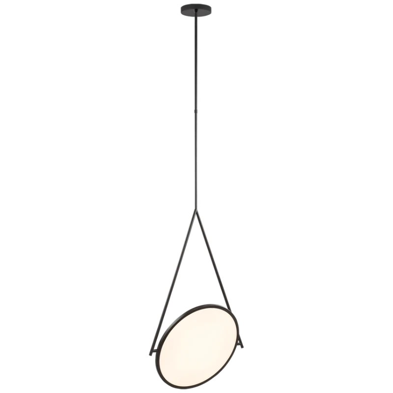 Dot Stance 13" Rotating Pendant: Matte Black