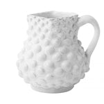Astier de Villatte Adélaïde Pitcher with hand-cut beading, perfect for serving beverages with timeless elegance.